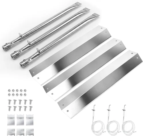 Vista 9 de Hisencn Kit de parrilla con quemadores, platos e encendedor para Para kit de quemador Char-Griller 3070