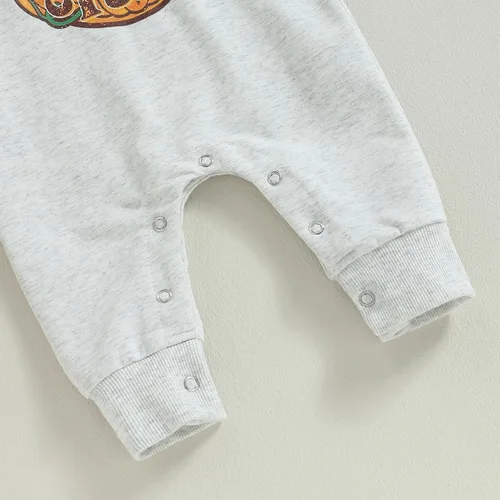 Vista 20 de FYBITBO Ropa de bebé niño niña Santa manga larga mono mameluco recién nacido primera Navidad traje de una pieza