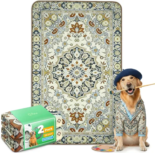 Vista 67 de FXW Almohadillas lavables para orina para perros, almohadillas para cachorros con súper absorbentes, diseñadas específicamente para jaulas de 24