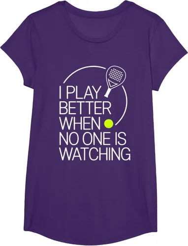 Vista 63 de Camiseta de tenis de pádel I Play Better When No One is Watching