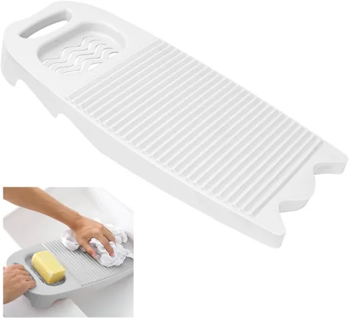 Vista 12 de Khakho Mini tabla de lavado de plástico rectángulo de lavado de ropa Junta de lavado a mano ropa y pequeños artículos delicados