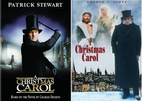 Vista 2 de SELPONT Carol DVD Double Feature George C Scott & Patrick Stewart as Scrooge Includes Scrooge Glossy Print Art Card