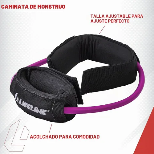 Vista 4 de Lifeline Monster Walk - Bandas de resistencia para la parte inferior del cuerpo, puños de tobillo