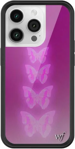 Vista 35 de Wildflower Carcasas – Compatible con iPhone 14 Pro Protector negro parachoques, certificado de prueba de caída de 6.5 pies, propiedad de mujeres