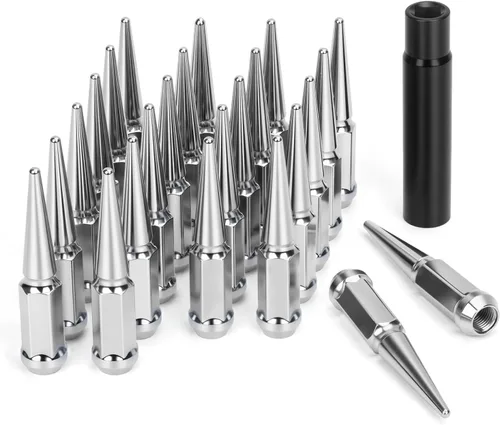 Vista 13 de Dynofit Tuercas de Orejeta con Picos 9/16-18 Compatibles con Dodge Ram 1500 2500 3500 1994-2011, 32pcs Tuercas con Picos de Estilo de Una Pieza