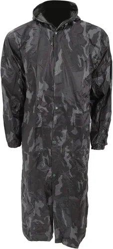Vista 4 de Abrigo con capuchachaqueta larga para hombre. Impermeable.