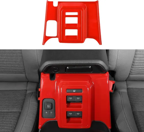 Vista 8 de Cubierta del panel de control de la caja de cambios de la consola central para Ford Bronco 2021 + 4 puertas (ABS, 1 unidad, azul)