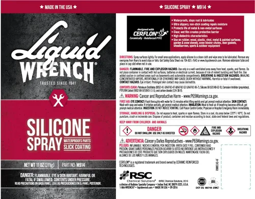 Vista 2 de Lubricante de silicona resistente en spray Liquid Wrench, 11 oz