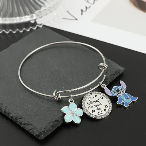 Vista 7 de ZHUOXING - Aretes de punto para mujeres y niñas Ohana significa regalos de joyería familiar para niñas regalo de puntada regalos de Navidad regalos
