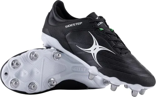 Vista 8 de Gilbert Sidestep X15 - Botas de rugby con 8 pernos, tallas 6.5 a 15.5 de EE. UU
