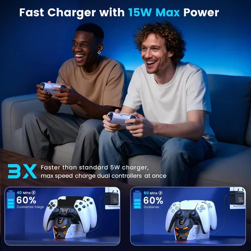 Vista 2 de PS5 Controller Charger