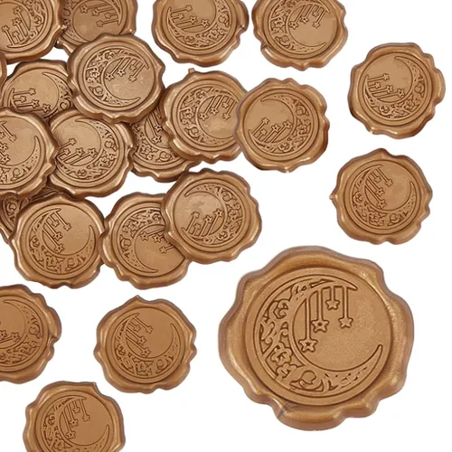 Vista 9 de CRASPIRE Calcomanías de sello de cera de bronce rosa, sellado, para el día de San Valentín, boda, flores, adhesivos, calcomanías decorativas