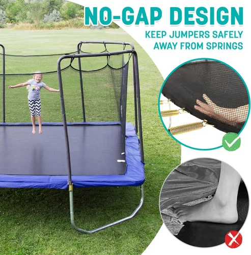 Vista 3 de Skywalker Trampolines Square Trampoline with Enclosure