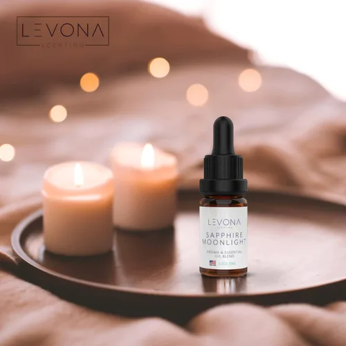 Vista 4 de Levona Scent Aceites Esenciales Puros para Difusores para el Hogar, Hotel y Oficina - Aceite Esencial Sapphire Moonlight - Aceites Esenciales