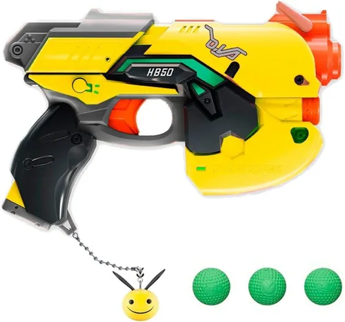 Vista 2 de Overwatch NERF B.Va Edición Especial D.Va Rival Blaster con 3 Rondas Rivales