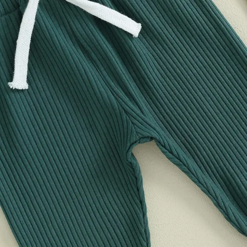 Vista 5 de ZAXARRA Pantalones de bebé para niños, pantalones harén para niños, pantalones deportivos casuales con bolsillo