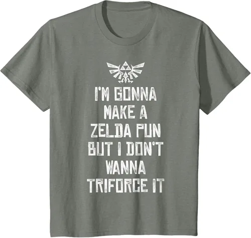 Vista 51 de Nintendo Zelda Funny Triforce It Pun - Camiseta gráfica, Negro, S