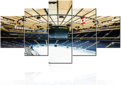 Vista 15 de Decoración de sala deportiva Memphis Grizzlies Imágenes para sala de estar, el foro FedEx en Memphis, pinturas de Tennessee, 5 piezas, lienzo, arte