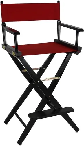 Vista 13 de American Trails Silla de director extra ancha de 18.0 in, marco negro con lona negra premium