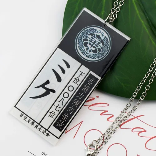 Vista 8 de KANGSHUN Collar de cosplay de personaje de anime con identificación de esclavo para Yumeko Jabami Kakegurui