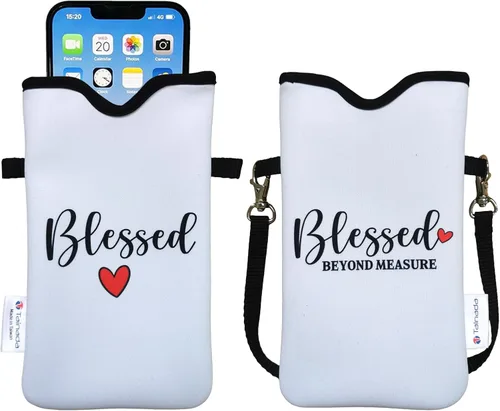 Vista 17 de Tainada Funda Estuche Bolsa de Neopreno para Teléfono para Hombres y Mujeres con Correa Cruzada/Cordón para el Cuello para iPhone 17/16/15 Pro Max
