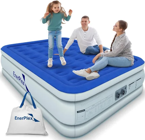 Vista 11 de EnerPlex Colchón de Aire con Bomba Incorporada - Colchón Hinchable Autoinflable con Soporte para el Cuello - Cama de Aire Inflable para Viajes