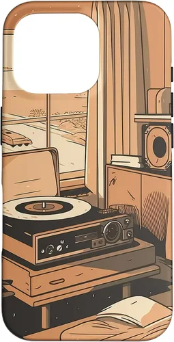 Vista 20 de Lofi Aesthetic Vinyl Music Minimal Calm Nostalgic Art Case for iPhone 16