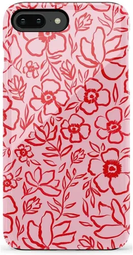 Vista 50 de Casely Funda para iPhone 6/7/8 Plus Todo envuelto Lazos vintage Diseño protector delgado esencial de doble capa