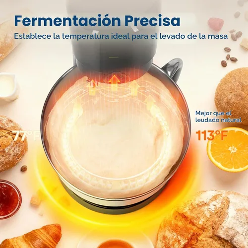 Vista 4 de VIVOHOME Batidora de pie con fermentación, preajustes de un toque, batidora eléctrica de masa con tazón de 6 cuartos, batidora de pie de cocina