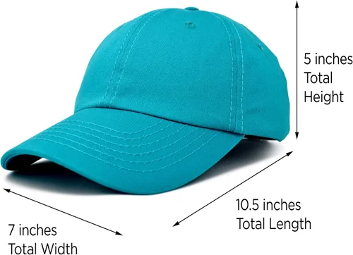 Vista 97 de DALIX Gorra de béisbol para papá, lisa, para hombre, mujer, algodón, ajustable, en blanco, sin estructurar, suave