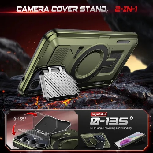 Vista 9 de LeYi Funda para teléfono Galaxy A35-5G: Protector de pantalla Galaxy A35 5G con protector de pantalla de vidrio templado 3PCS