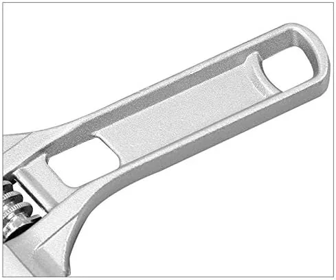 Vista 5 de Llave ajustable, llave de baño de apertura grande de 0.630-2.677 in de boca ancha, llave de aleación de aluminio, herramienta de mano de tuerca