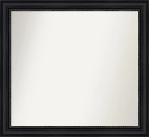 Vista 323 de Amanti Art Espejo personalizado, espejo de baño negro Astor, espejo de pared o espejo de tocador de baño sobre el fregadero (25 x 25 pulgadas)