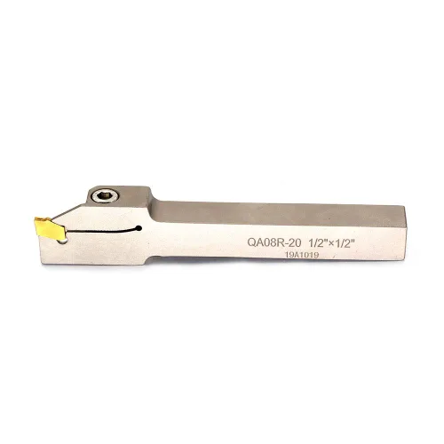 Vista 6 de OSCARBIDE Soporte para herramientas de corte de ranurado y separación de torno de 1/2" con 10 insertos Diestro 10 piezas de insertos de carburo