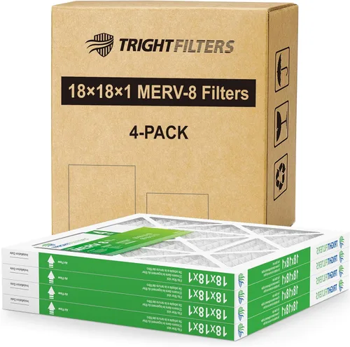 Vista 17 de TRIGHTFILTERS 12x12x1 Filtro de aire 4 paquete, MERV 8 Filtros de aire plisados de defensa contra el polvo de reemplazo para aire acondicionado HVAC