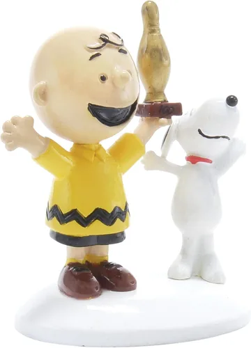Vista 6 de Department 56 Peanuts Village Accessories Charlie Brown Breaks 100 - Figura de 2.18 pulgadas, multicolor