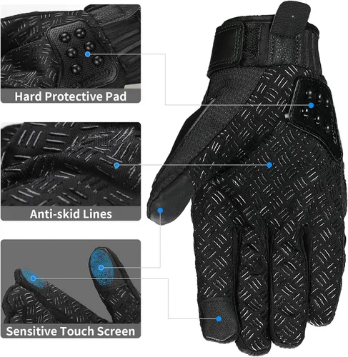 Vista 3 de ILM - Guante de aleación de acero con pantalla táctil para bicicleta, motocicleta, deportes motorizados y carreras