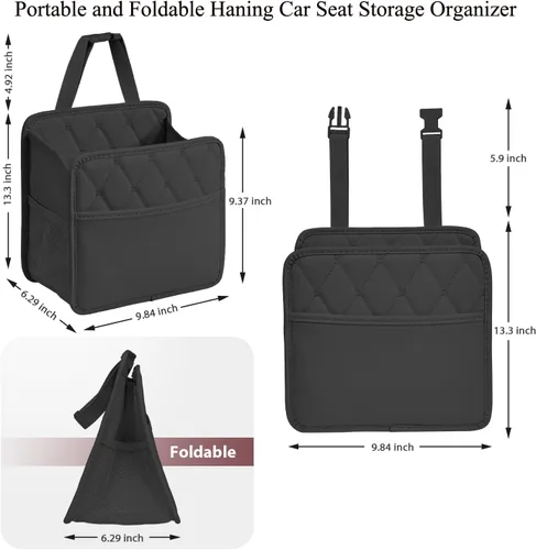 Vista 4 de Organizador de asiento de automóvil, organizador de asiento trasero de automóvil, organizador de asiento trasero de automóvil impermeable