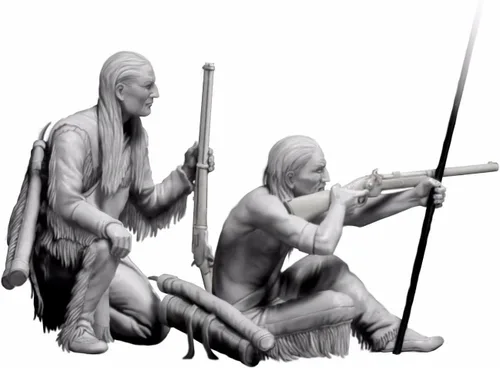Vista 4 de Master Box Kit de construcción de modelos de plástico Indian Wars Series Remote Shot 1/35 35128