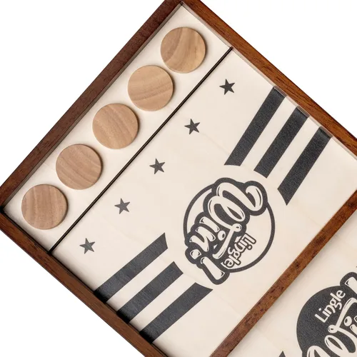 Vista 6 de Juego de disco de cabestrillo – Juego de mesa de madera maciza de 16.5 pulgadas, lujoso juego de disco de eslinga para noches familiares o fiestas