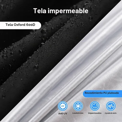 Vista 3 de NEVERLAND Funda para IBC Tote 275 Galones, 420D Cubierta para Tanque de Agua, Negra, Protector Solar para Tote, Resistente al Agua, Compatible