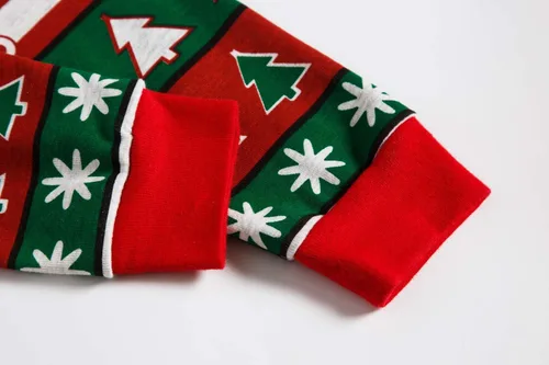 Vista 9 de Pijamas de Navidad para niños pequeños y niñas, 100% algodón, dinosaurio, estrellado, ropa de dormir de manga larga, 2 piezas, ropa para niños