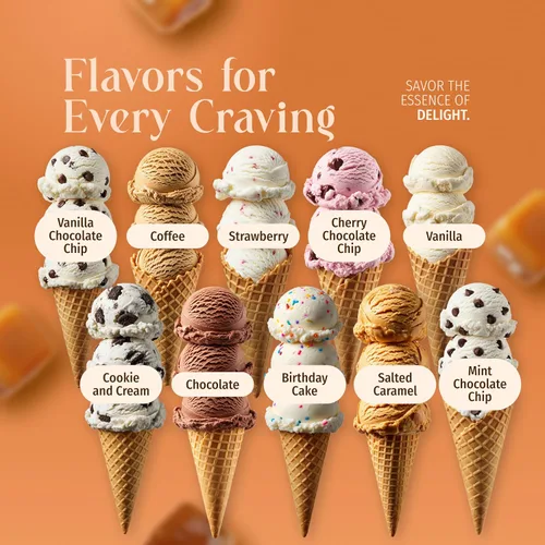 Vista 5 de Triple Scoop - Mezcla de helado prémium para hacer helados. Simple, fácil, delicioso. De mezcla gourmet a máquina en 5 minutos, hace 2 cuartos