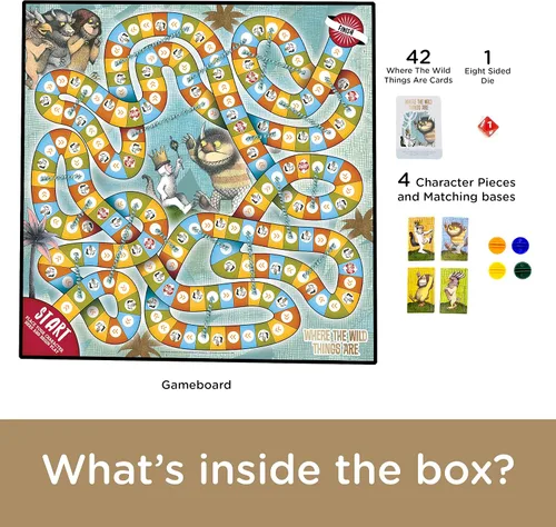Vista 3 de AQUARIUS Juego de mesa Where The Wild Things are Journey, diversión para niños y adultos, mercancía y coleccionables con licencia