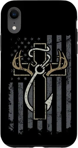 Vista 29 de Faith Hunting Fishing - Christian Cross USA Hunter Fisherman Case for iPhone 17