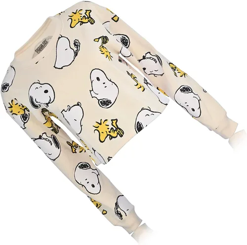 Vista 5 de Peanuts Sudadera con capucha para mujer Snoopy Fashion - Sudadera clásica de forro polar Snoopy para mujer