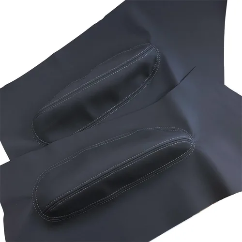 Vista 4 de Tarjeta de inserción de panel de puerta Cubierta de reposabrazos de cuero Reemplazo del conductor y pasajero para Be-et-le 1998-2010