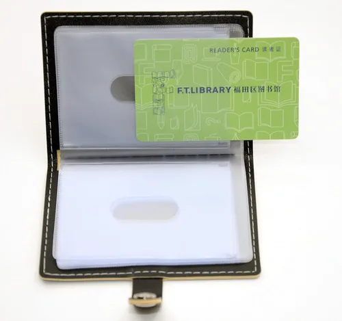 Vista 7 de Karlling billetera de cuero suave para 20 tarjetas de crédito, Negro