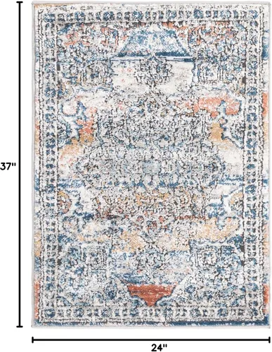 Vista 2 de Unique Loom Colección Nyla - Alfombra de área (rectangular 2 pies 0 pulgadas x 3 pies 0 pulgadas, multinegro)