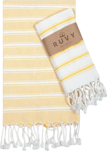 Vista 20 de Ruvy Home Basics - Juego de 2 toallas de mano turcas para baño, 18 x 40 pulgadas, algodón y baño decorativo, toallas de cocina, paños de cocina, té